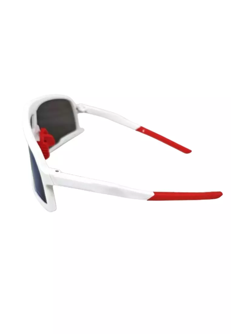 Kacamata Sepeda Lensa Mercury Protective Glasses Outdoor Sport - S-99 ORIGINAL - White/Red