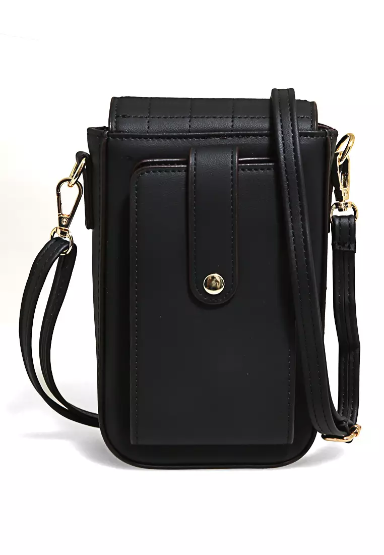 Sling Bag Tas Selempang Handphone Wanita Uniqe Design Large Compartment Material Leather ORIGINAL