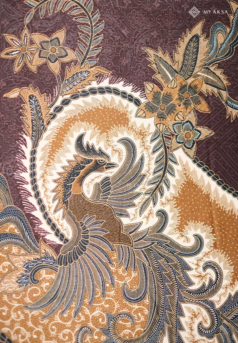 My Aksa Kain Batik Print Katun Primis Dhruvi Brown