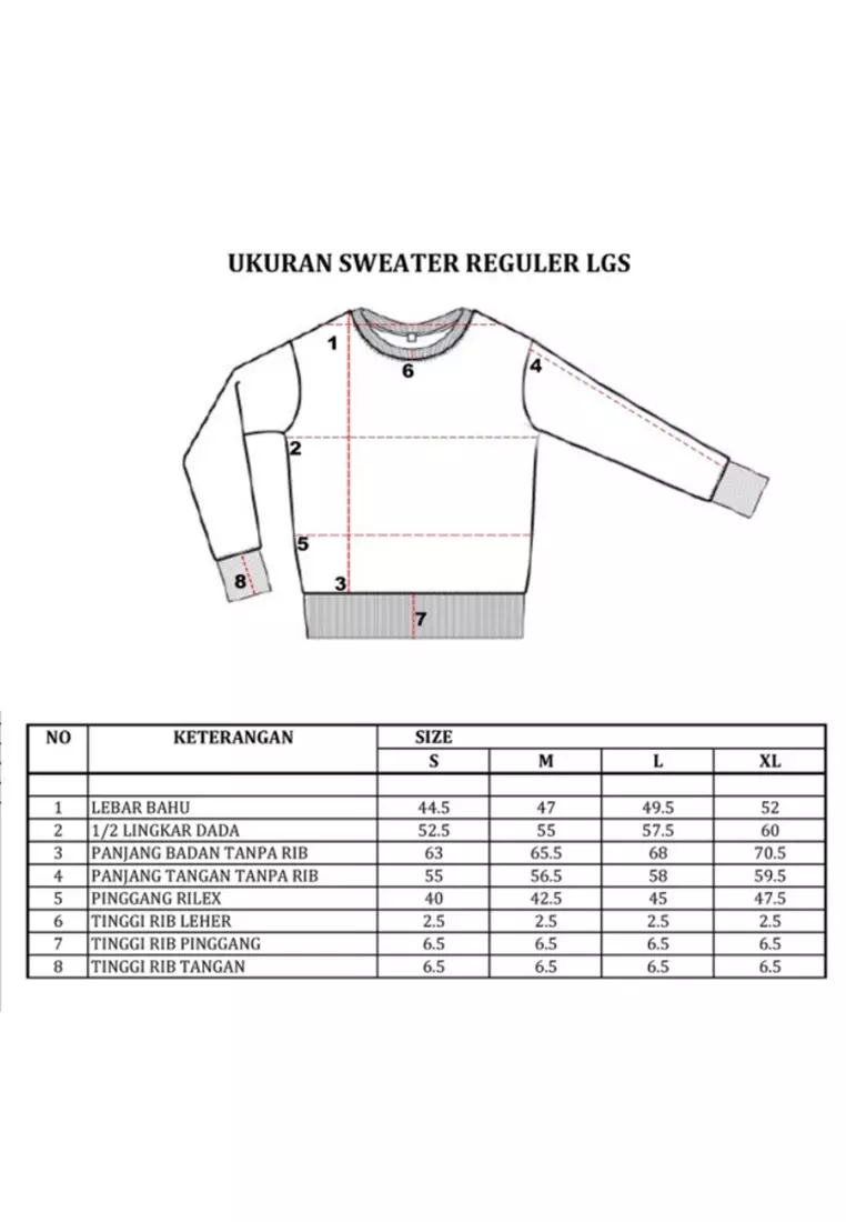 LGS Street - Eye Of the Mind - Sweatshirt - Putih - Streetwear - Unisex - SW.10.H002.001