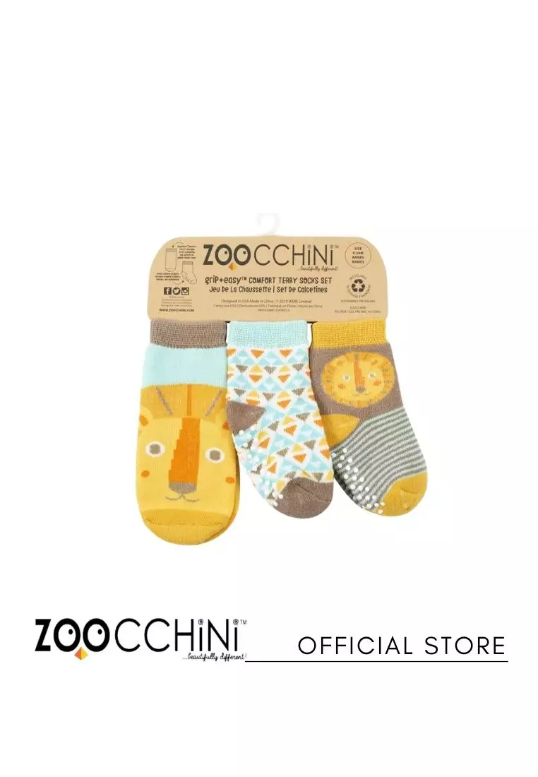 Zoocchini - Grip and Easy Comfort Leggings and Sock Set - Kai The