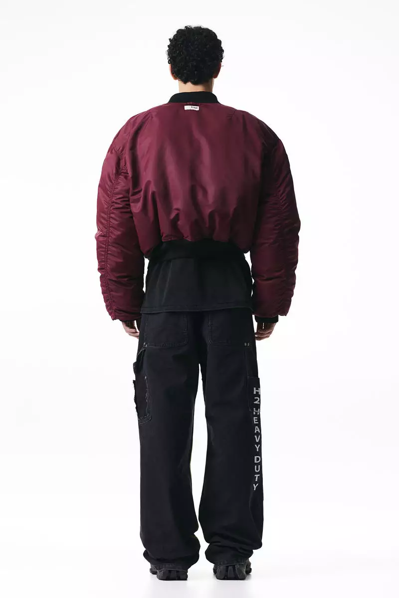 Reversible bomber jacket