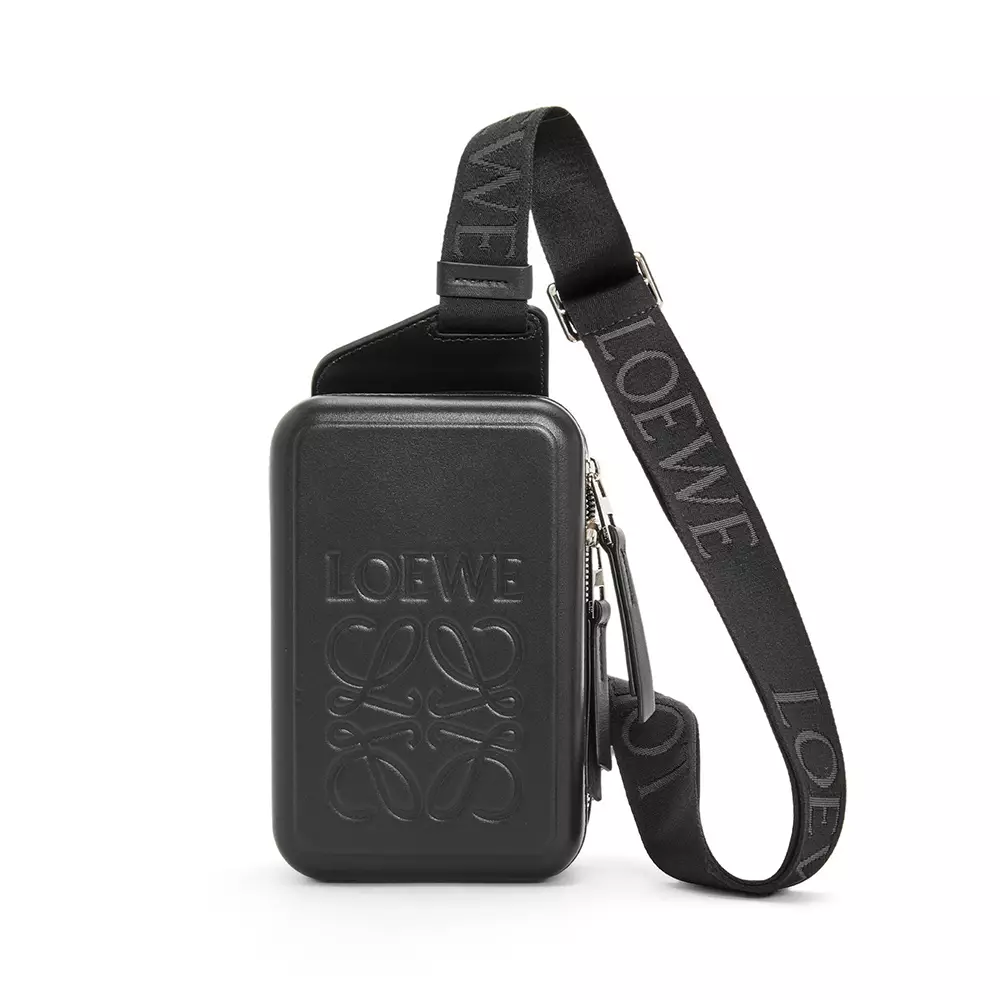 Jual Loewe Loewe Molded Sling Smooth Calfskin Black Original 2023