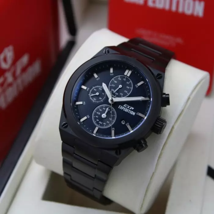 Expedition 6850 Hitam Dasar Biru Cowok