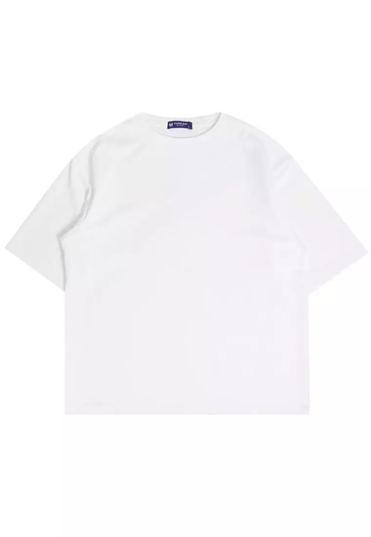 MTV52 Kaos Oversize Gambar Belakang Bahan Tebal "thdysign" putih