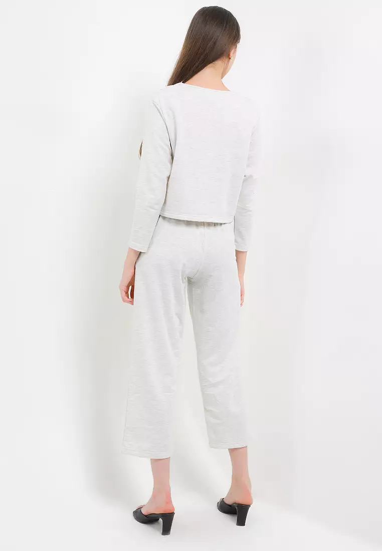 Atasan Bawahan Set Lengan Panjang Celana Panjang