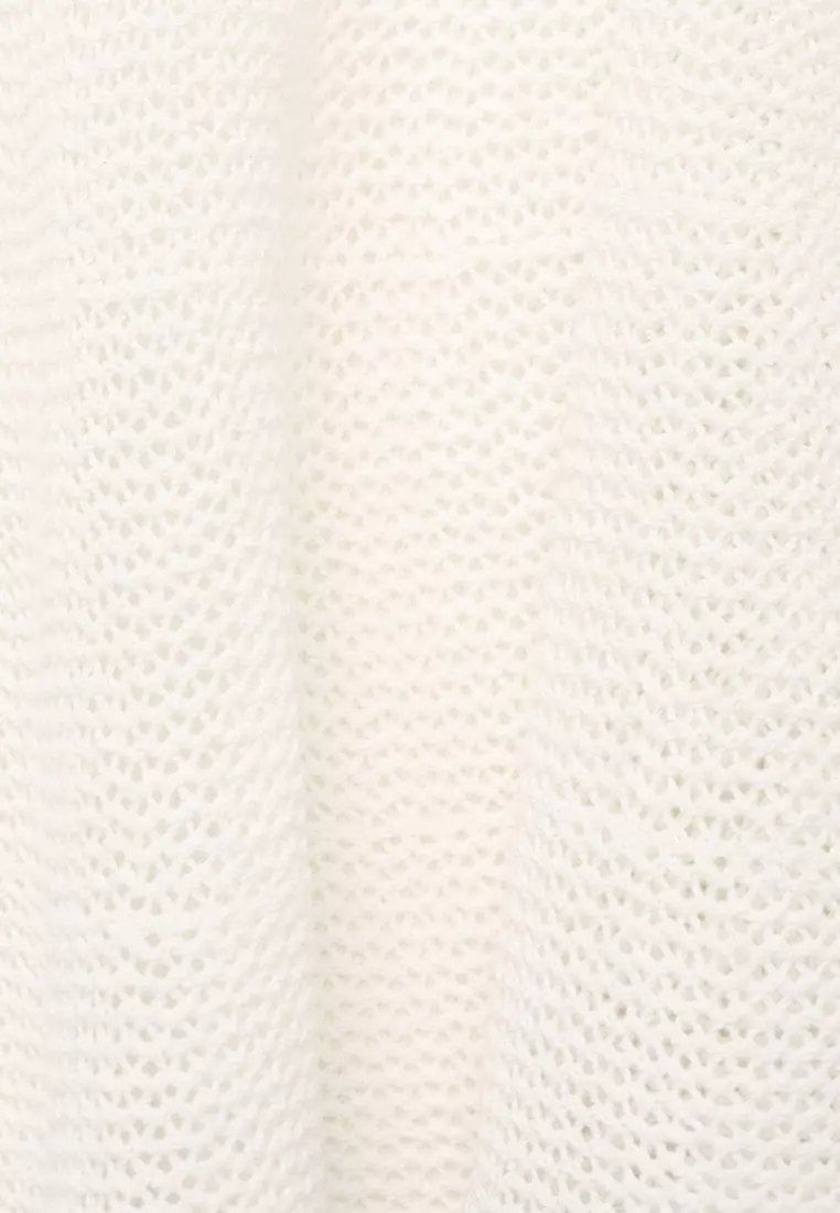 Buy Mango Ruffle Knit Top 2025 Online | ZALORA
