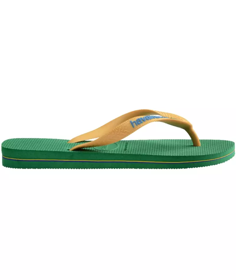 Havaianas 2079 Brasil Logo Green/Yellow - Sandal Pria
