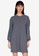 ZALORA BASICS grey Rib Sweater Dress AD202AA3B007A5GS_1