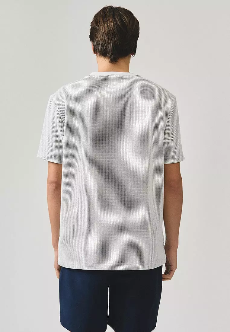 Regular Fit T-Shirt In Textured Knit