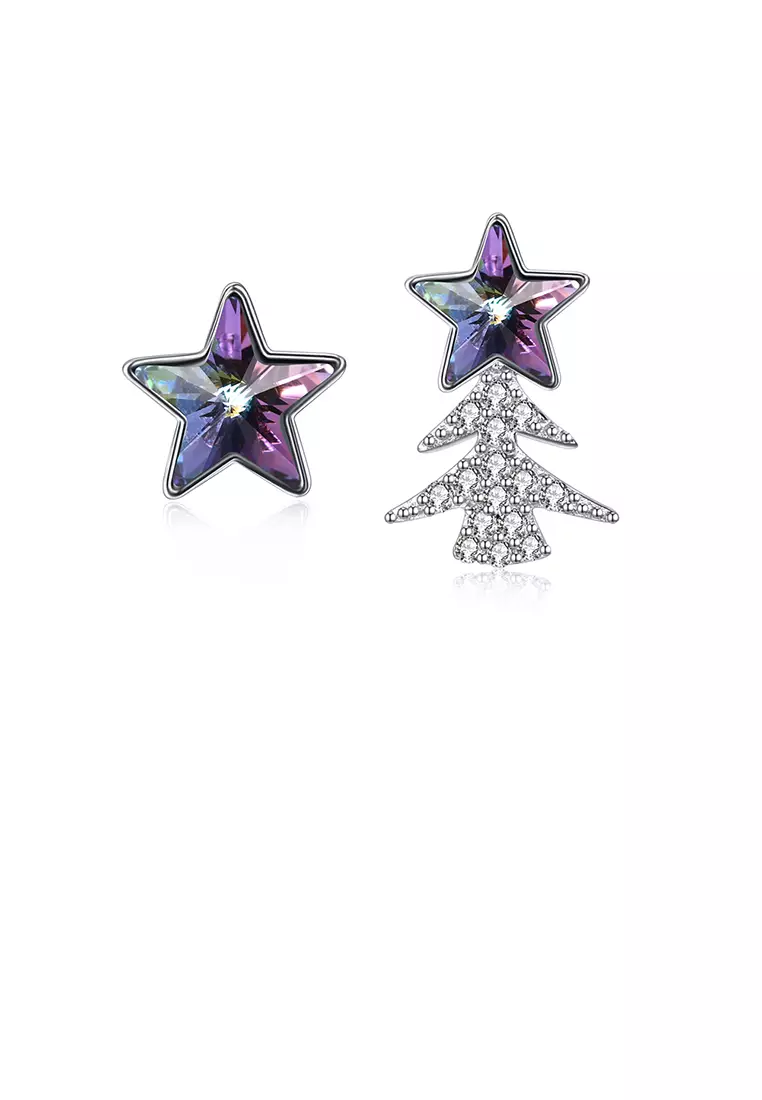 Christmas hot sale star earrings