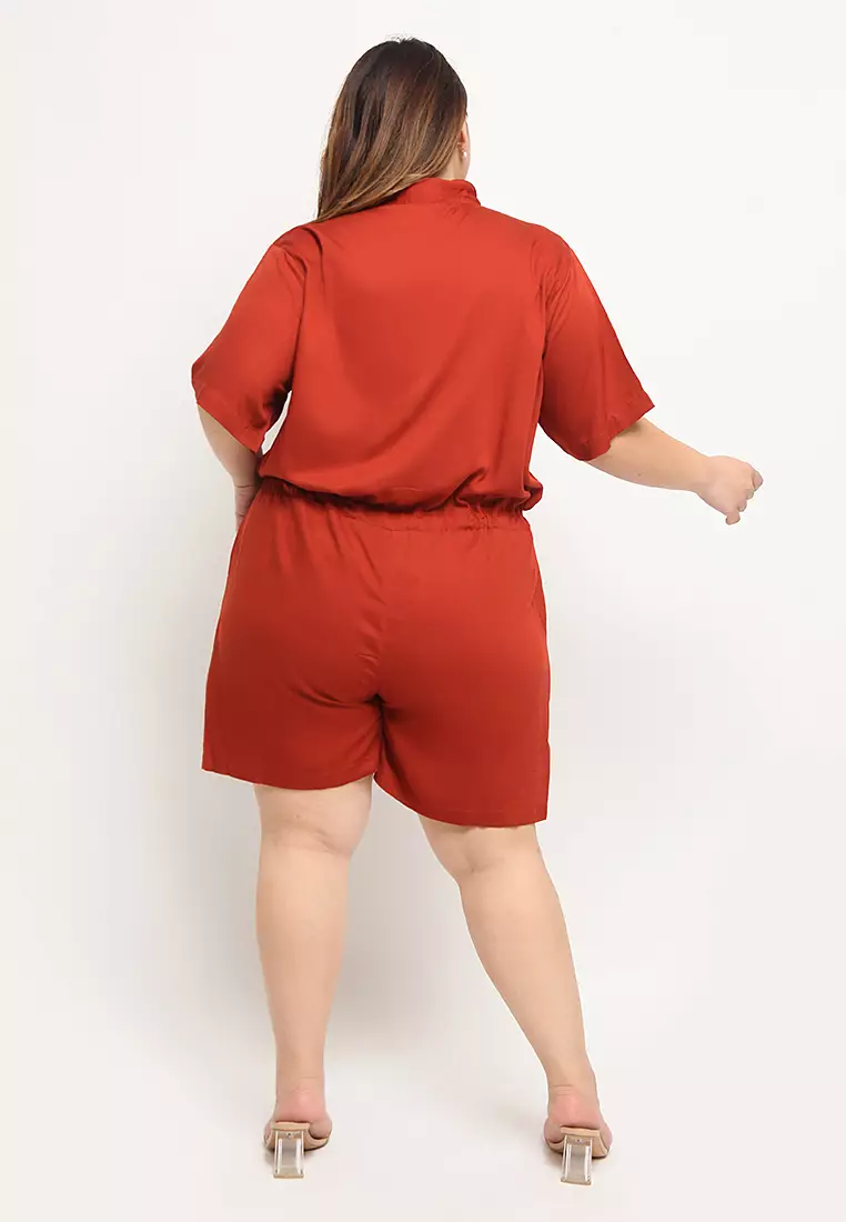 Plus Size Jumpsuit Sydney Tangerine