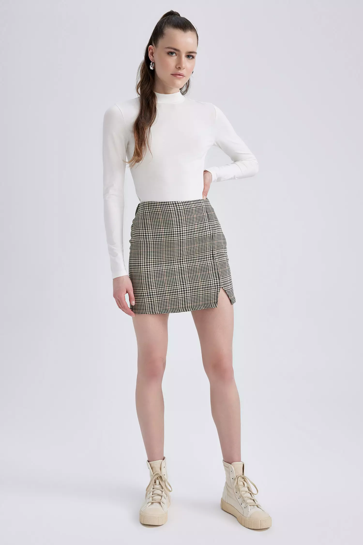 Tweed skirt topshop deals
