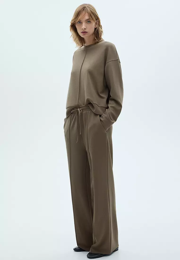 Wide Leg Jogger Trousers