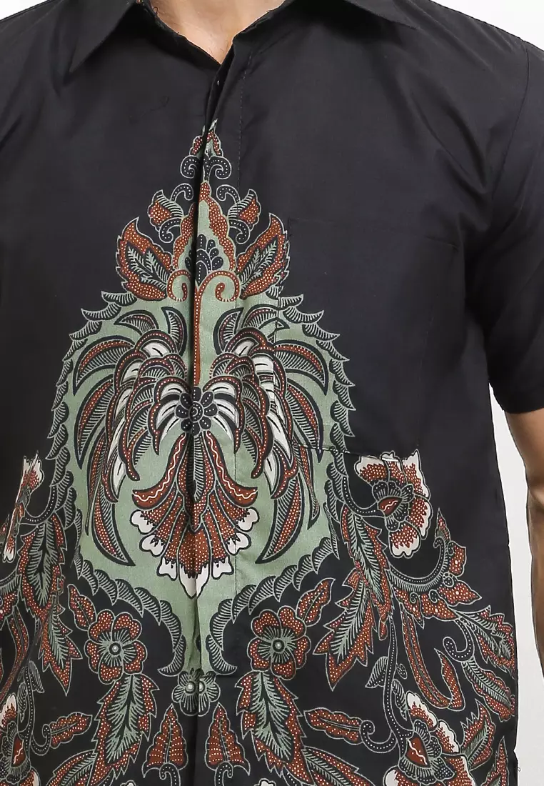 Gauri Kemeja Batik Exclusive Premium Pria Casual Modern Lengan Pendek