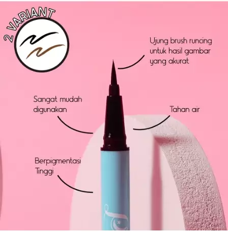 Purnama Beauty Waterproof Eyeliner Pen - Very Black