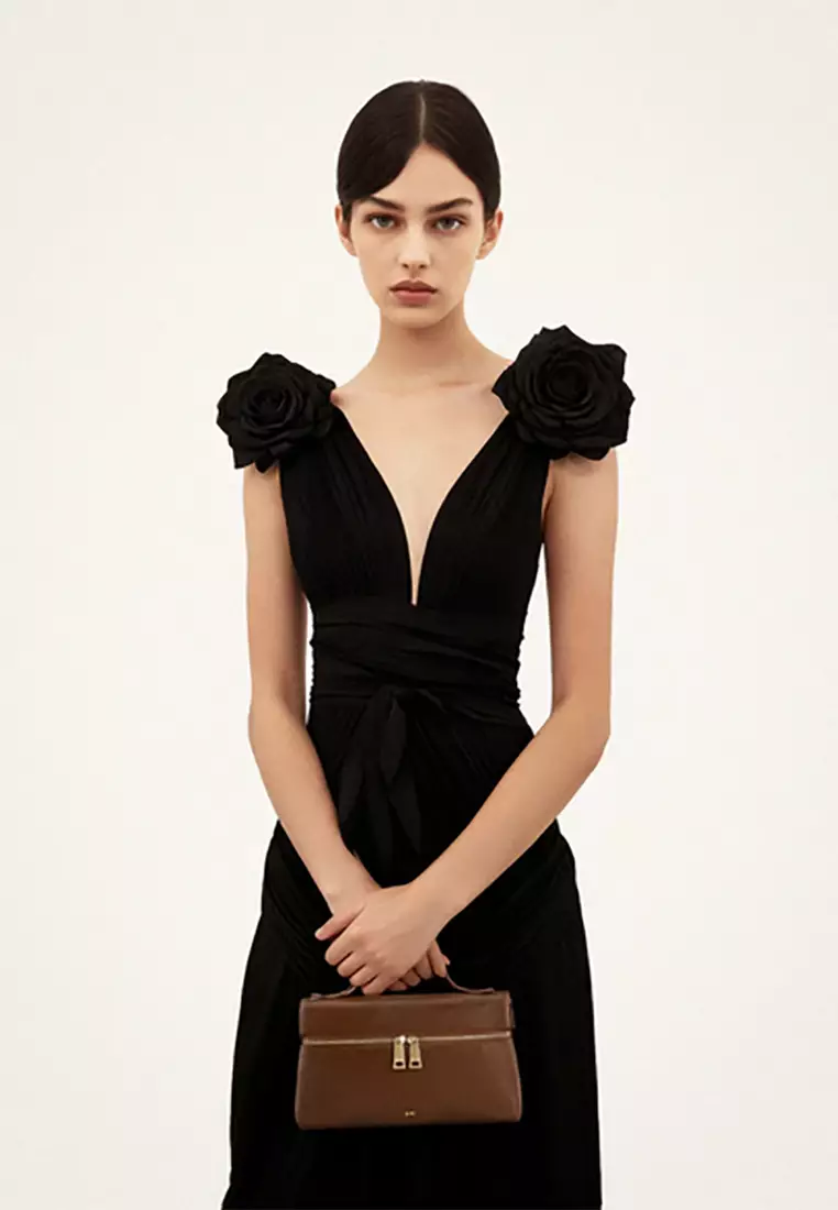 Thea Top Handle Bag - Brown