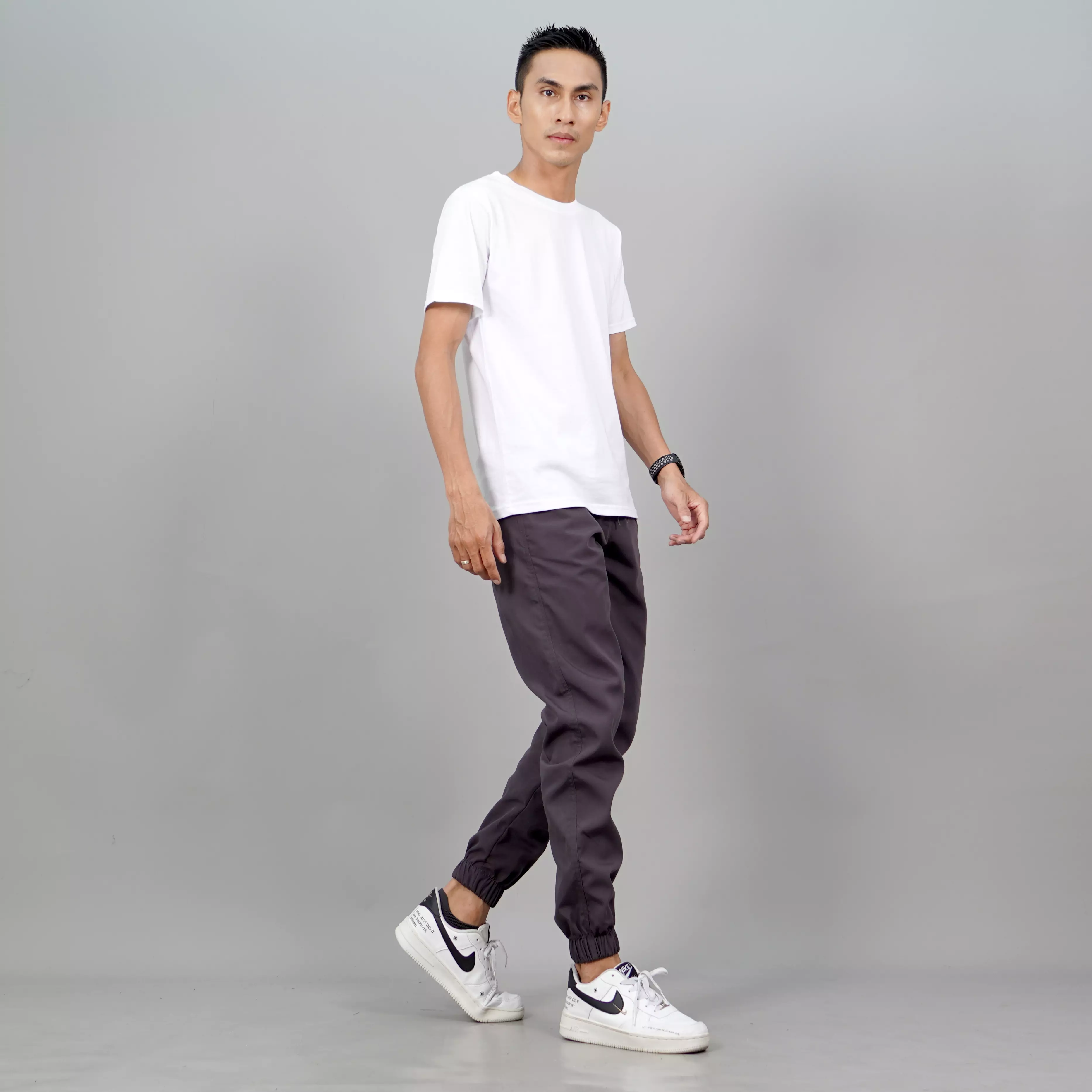 DION Celana Panjang Jogger Pria Jogger Pants Pria Celana Jogger Pria - ABU TUA