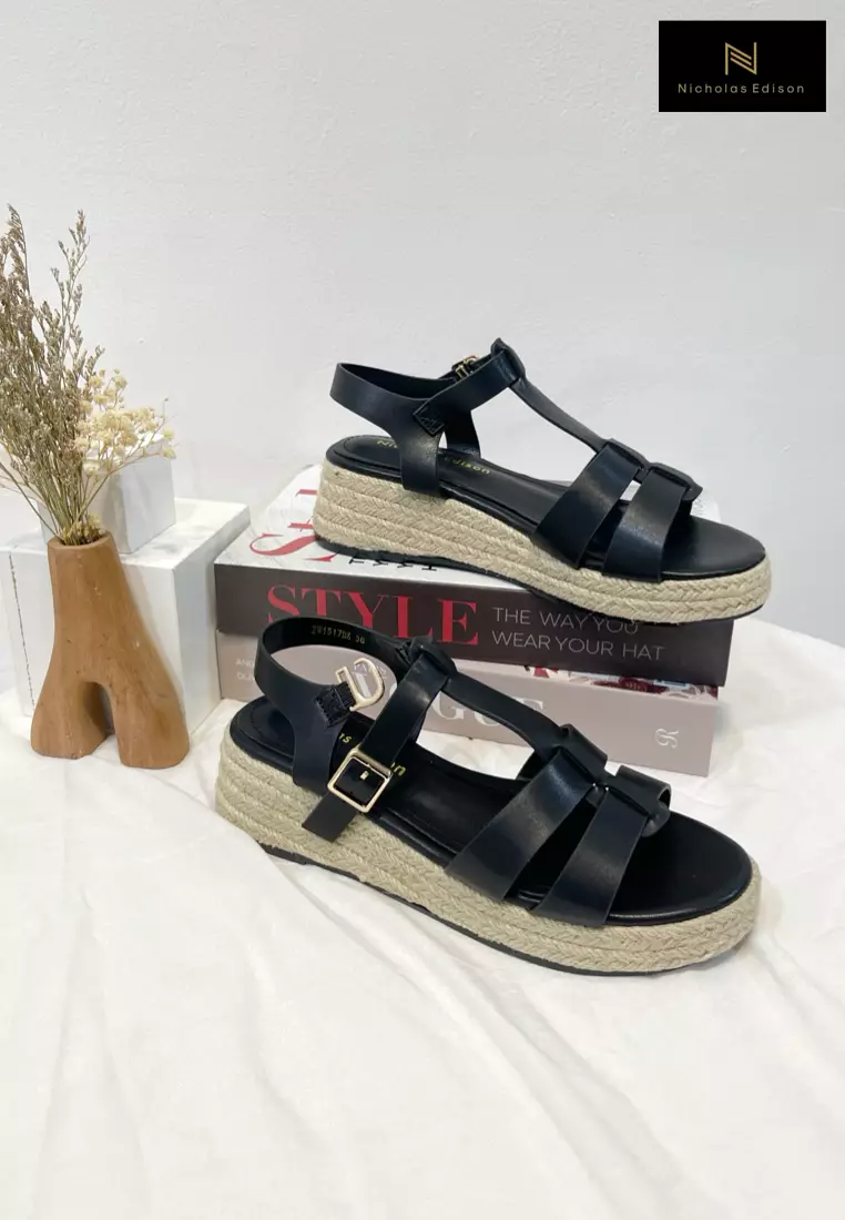 Wedge Raina Black