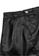 DRUM black Faux Leather Drawstring Mini skirt- Black C7D05AA28A589DGS_2