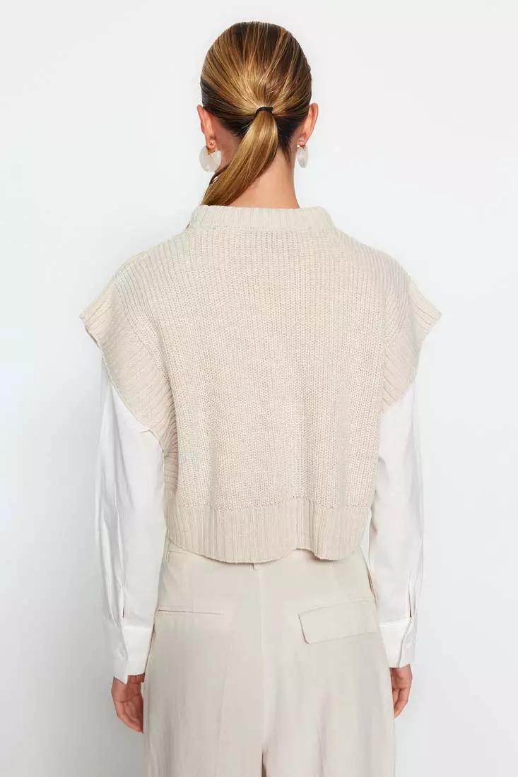 Crop Sweater Knitwear Sweater