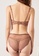 ZITIQUE brown Women's See-through Ultra-thin No-sponge Cup Lace Lingerie Set (Bra and Underwear) - Brown DD0B1USE127083GS_5