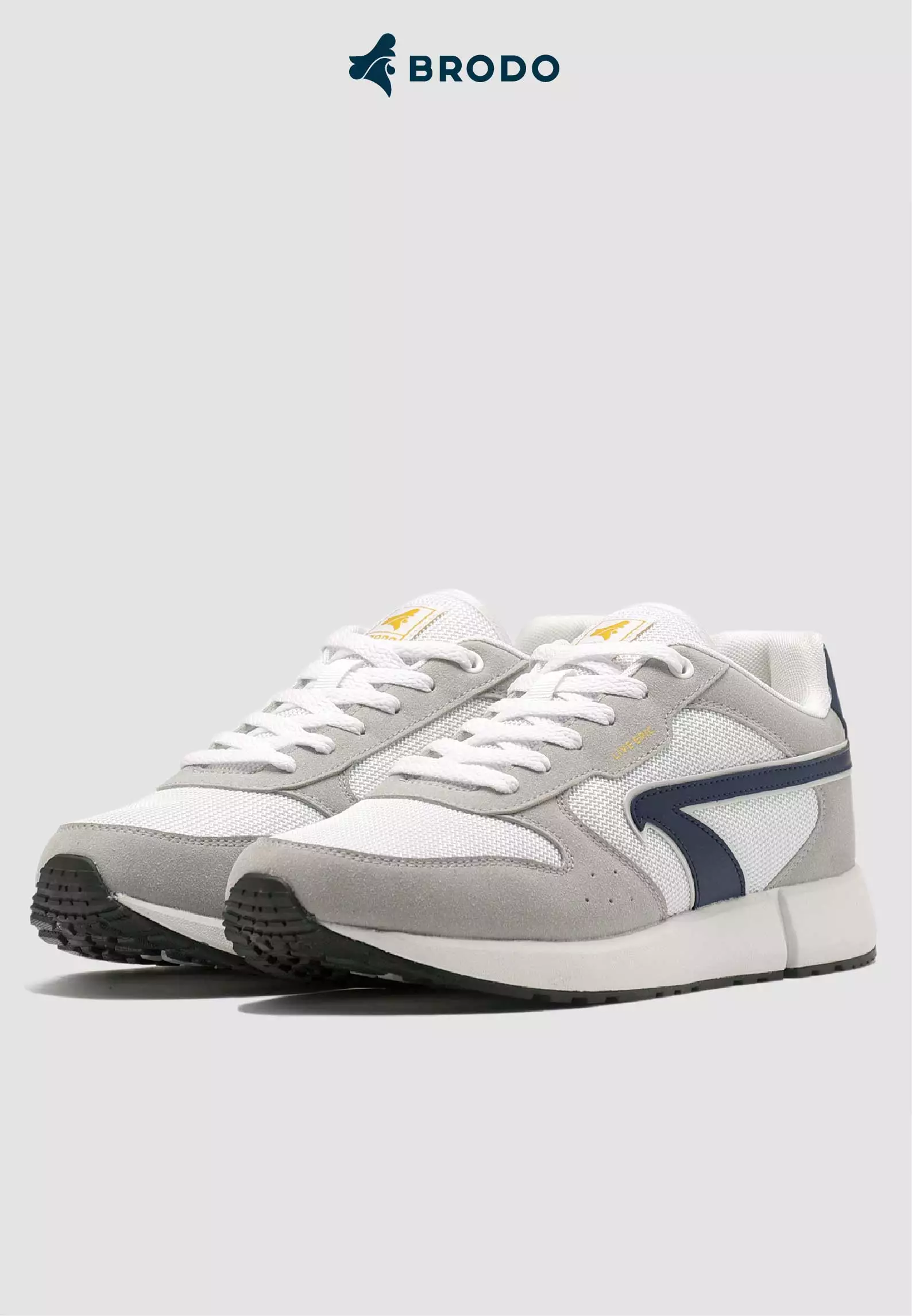 BRODO - Sneakers Corsa Classic White Navy