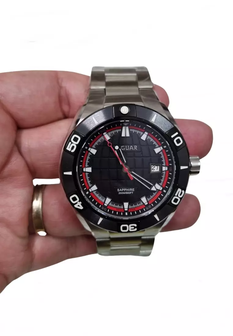 STAINLESS STEEL 46mm QUARTZ MEN WATCH J23-12254BGNC2B