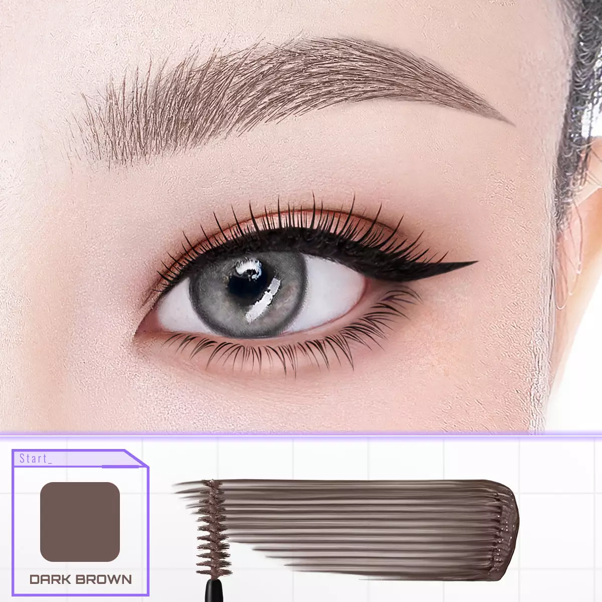 SOMETHINC Browcara 24hold Waterproof Brow Gel - Dark Brown