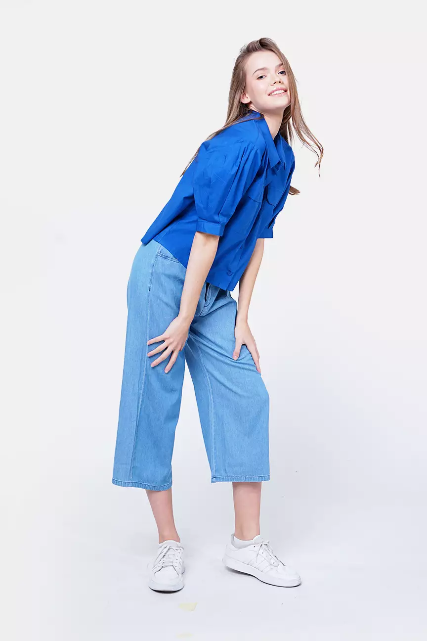 Kemeja Wanita Levina Blue