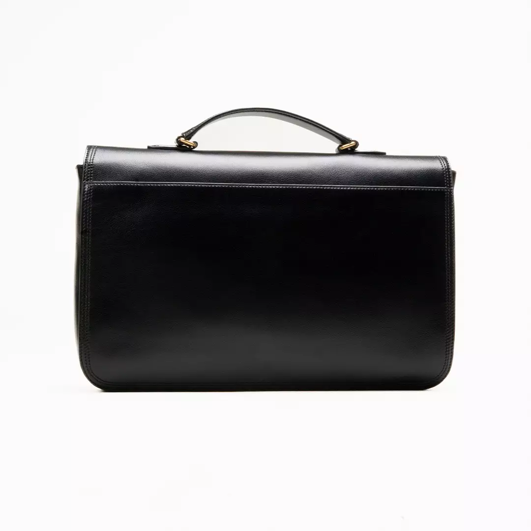 Beckett SFT Briefcase in Leather - Black