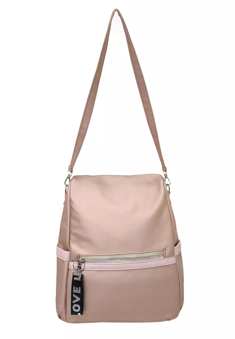 Kaila Tas Ransel Wanita Design Simple Backpack Premium Quality - Choco