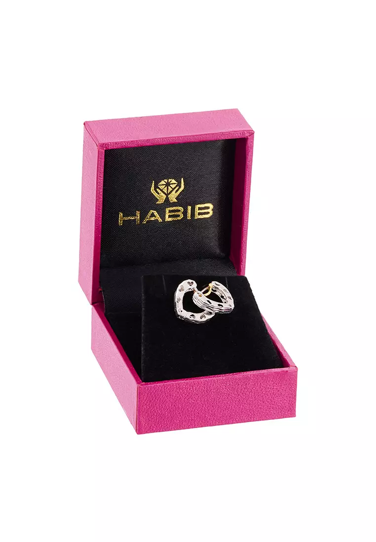 HABIB 750/18K White Gold Earrings A29EH