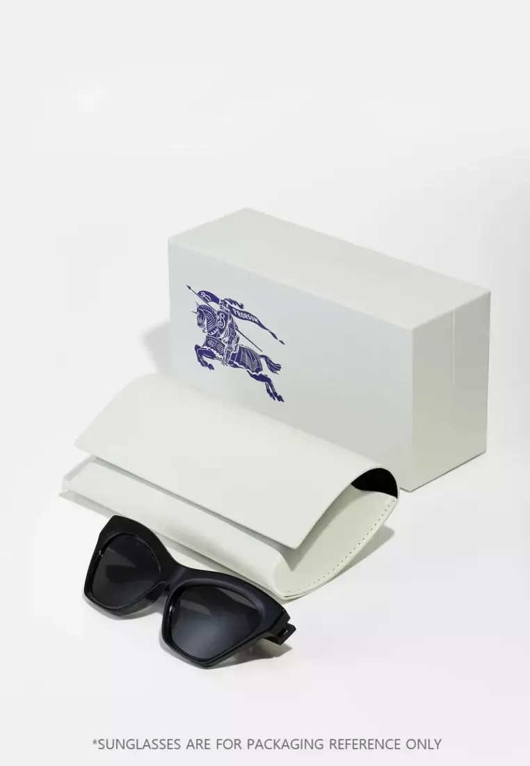 Women's Square Frame Black Acetate Sunglasses - BE4453