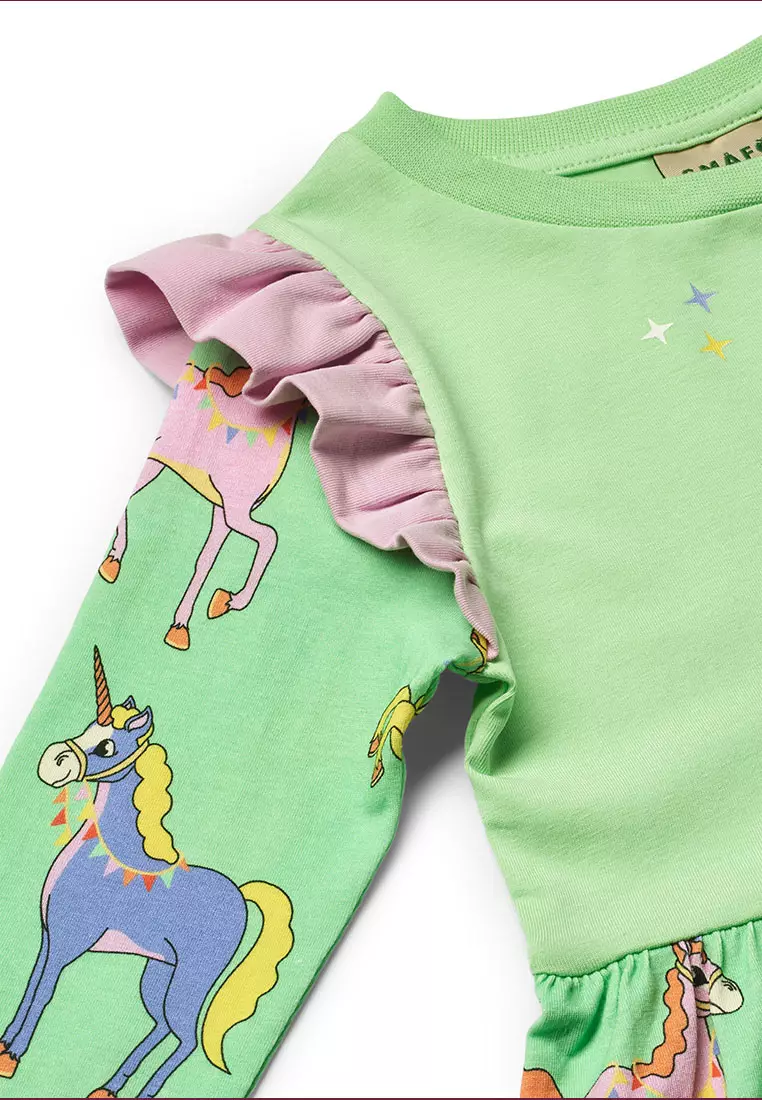Dress with unicorns