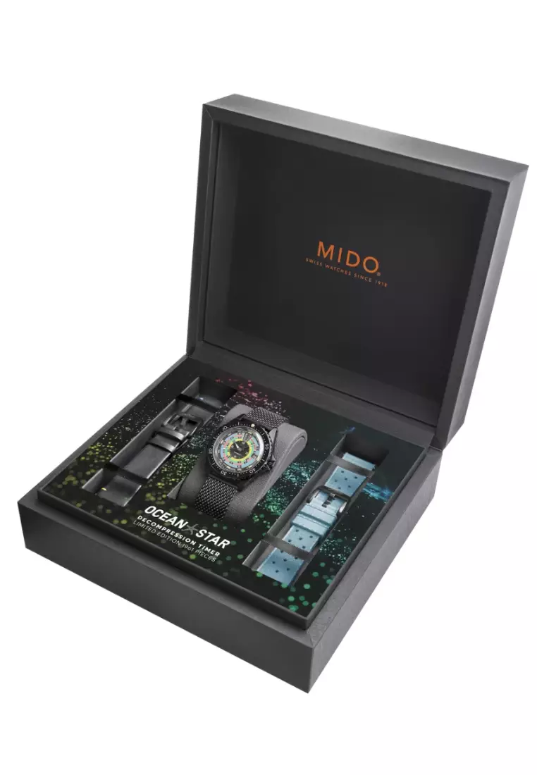 MIDO 瑞士美度 Ocean Star Decompression Timer 1961 自動機械腕錶限量版 (附額外兩條錶帶) M0268073305100