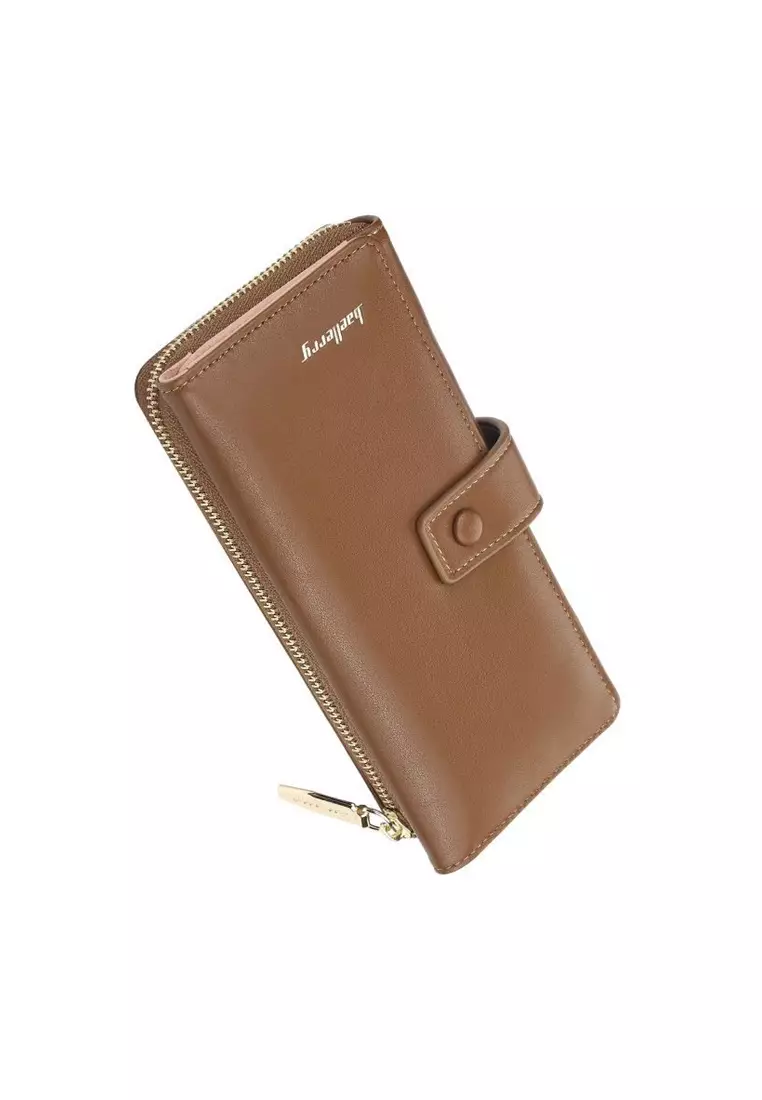 Dompet Wanita Panjang Bahan Kulit PU Leather Premium BAEOS