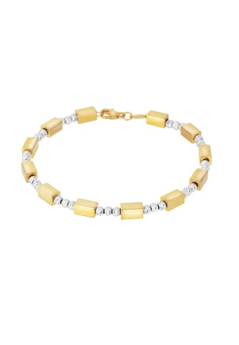 TOMEI TOMEI Italy Bracelet, Yellow Gold 916 (XXTBB501203-2C) (9.80g) 7929BACA1AA314GS_1