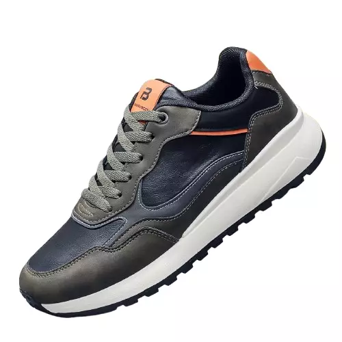 Sepatu Sporty Hijau Pria Man Shoes Sneakers Cowok QN6623