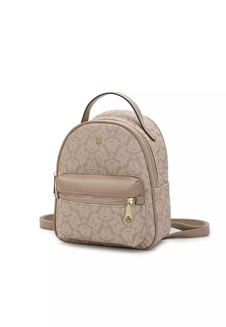 Women's Mini Backpack (Tas Ransel Wanita & Tas Punggung Wanita) - Krem