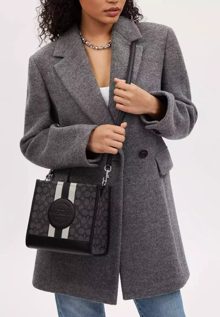 Coach dempsey tote black clearance