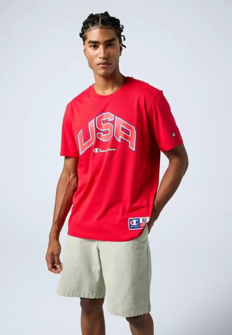 Graphic Crewneck T-Shirt With Print