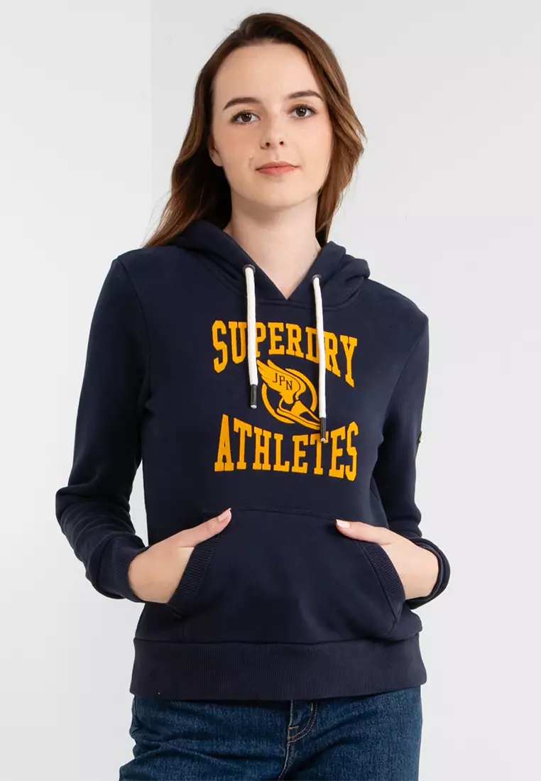 Buy Superdry Varsity Flocked Graphic Hoodie 2024 Online | ZALORA ...