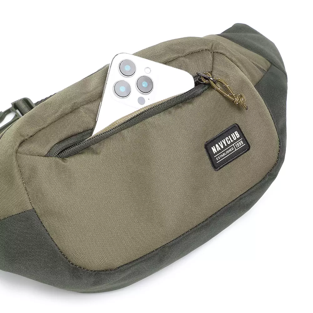 Navy Club Tas Pinggang GJJC Waist Bag - Tas Pria Wanita Crossbody Bags Tas Outdoor