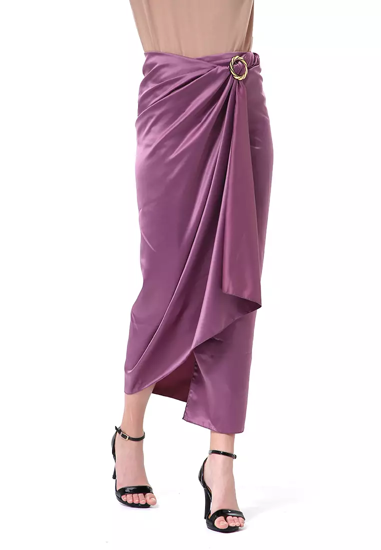 Cornelia Rok Lilit Polos Velvet Satin The Latest Today High Quality Premium - Purple
