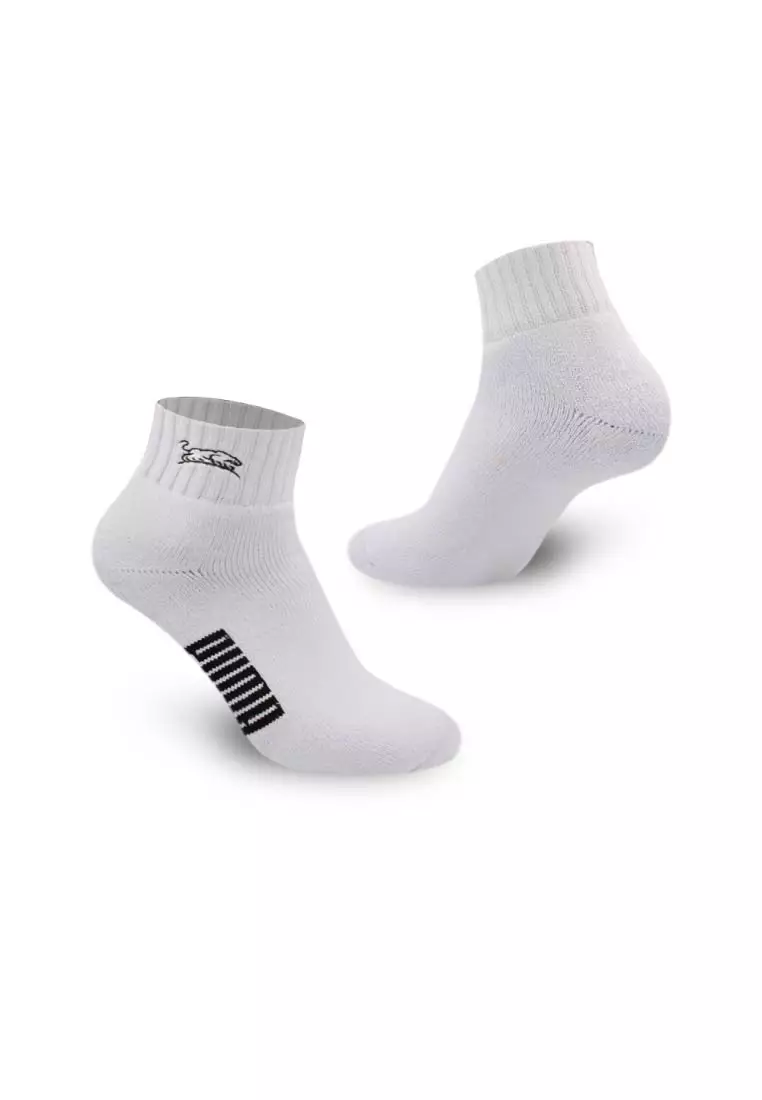 Puma Men’s Embroidered Thick Sports Ankle Socks 3 pairs in a pack PMSEG11