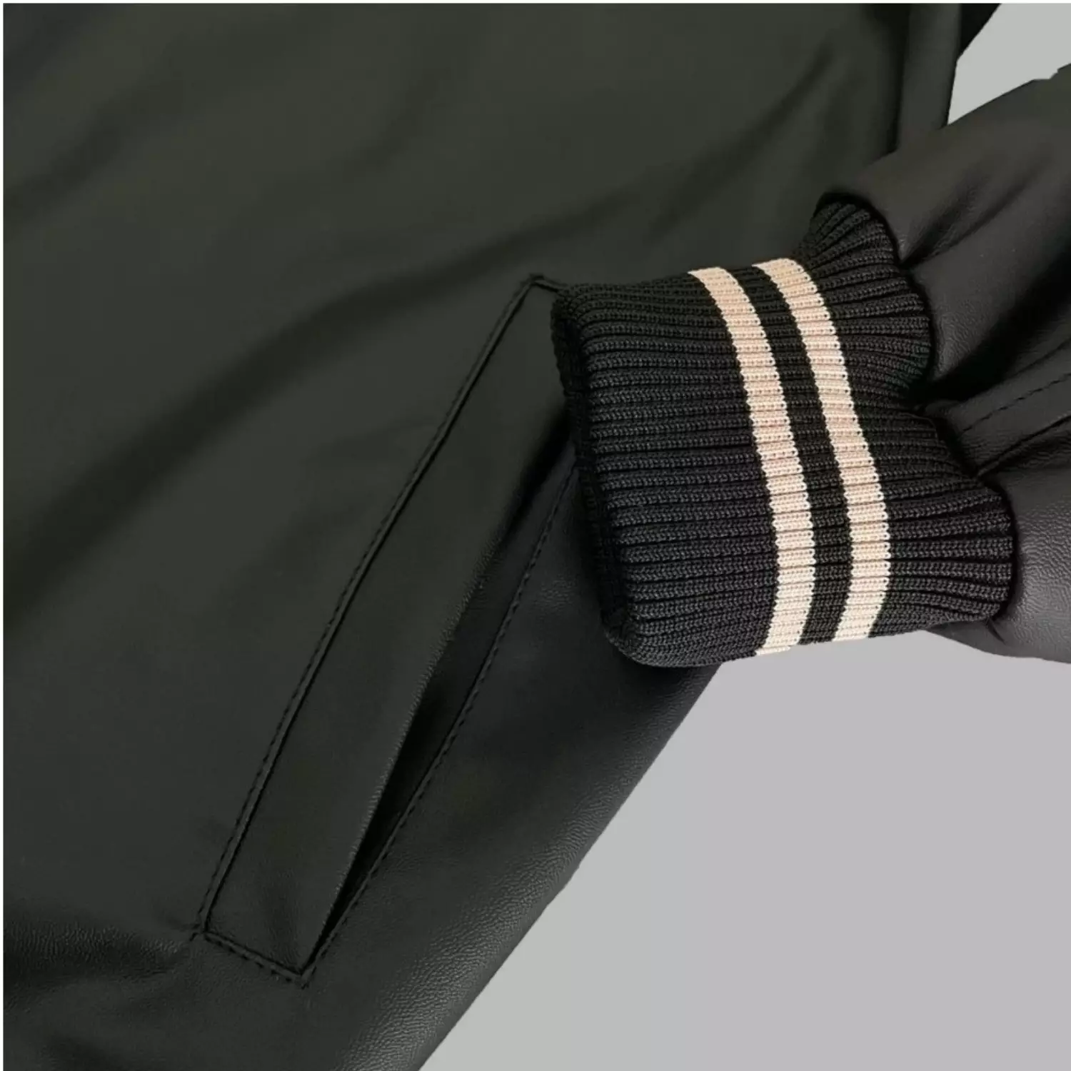 Jaket Nascar Kulit Sintetis