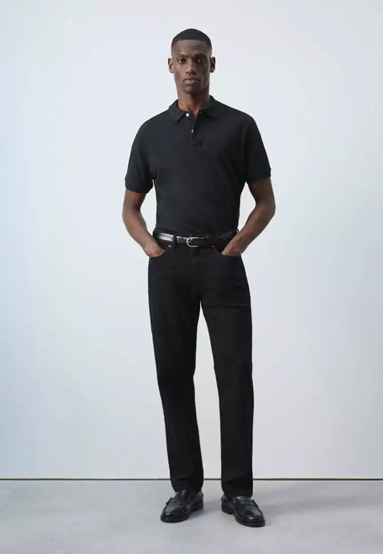 Regular-Fit Piqué Polo Shirt