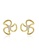 estele gold Estele Gold Plated CZ Floret Stud Earrings for Women 25C73AC2D5595EGS_3