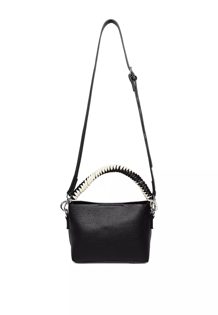 Cable Cord Strap Mini Bag In Black